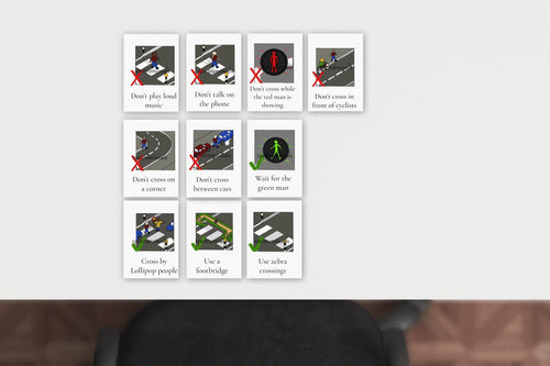 10pk Road Safety Prompts